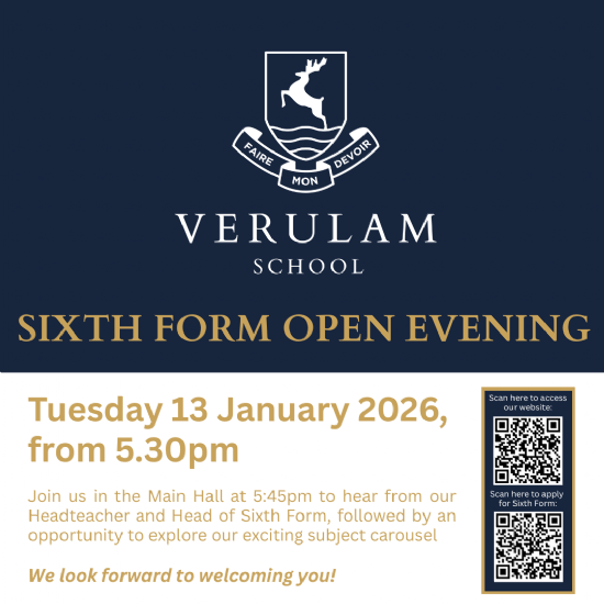Why Verulam Sixth Form?